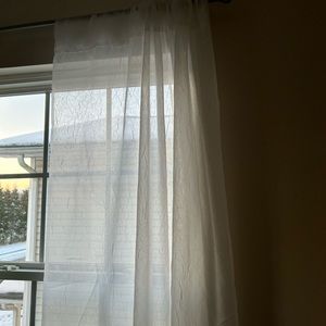 Sheer White Curtains